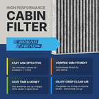 Spearhead Odor Defense Breathe Easy AC & Heater Cabin Filter | Fits 2001-05 - Image 3