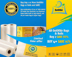 8" x 25' Rolls - 4 Pack OutOfAir Vacuum Sealer Rolls. Works - Image 4