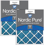 Nordic Pure 14x30x1 Pleated MERV 7 Air Filters 2 Pack by NordicPure