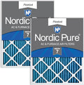 Nordic Pure 16x20x1 Pleated MERV 7 Air Filters 2 Pack by NordicPure