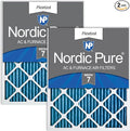 Nordic Pure 18x24x1 Pleated MERV 7 Air Filters 2 Pack by NordicPure