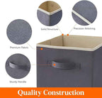 Lifewit Collapsible Fabric Storage Cubes Bins Set 13 Inch, Foldable Cubby
