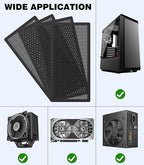 MoKo 140 x 280mm PC Case Magnetic Dust Mesh Filter, 0.5mm PVC Mesh Hole - Image 6