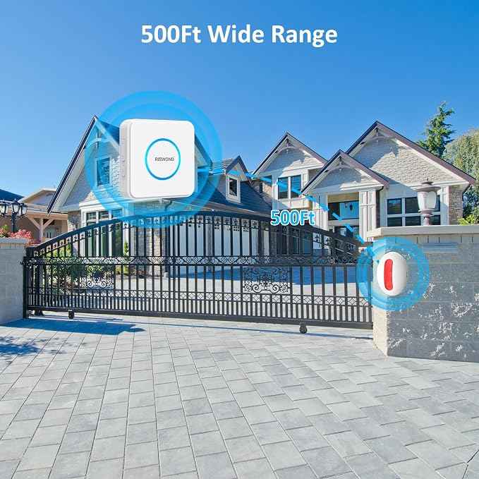 Motion Sensor Door Chime, Wireless Motion Detector Alarm Indoor, Business Entry