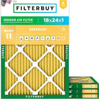 Filterbuy 18x24x1 Air Filter MERV 11 Superior Pet & Allergy Defense, by Filterbuy