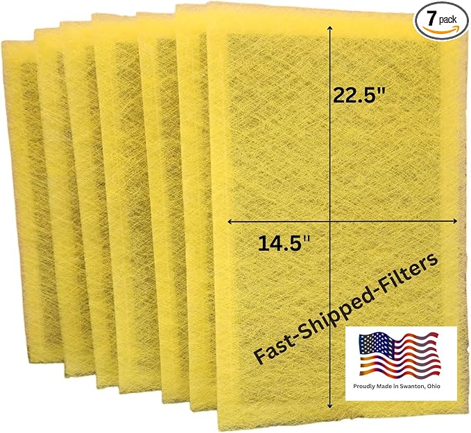 Fast-Shipped-Filters 7 Pack 16x25 Replacement Filter Pads Compatible by Unknown