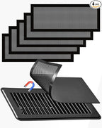 6-Pack Black Magnetic Vent Covers 4.7x10.2 Inch by Unknown