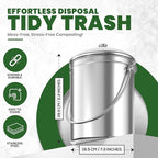 Utopia Kitchen Indoor Compost Bin Kitchen, Odorless Composting - Image 2