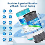 PUREPLUS 5 Micron 4.5"x 10" Whole House Water Filter Cartridge Combo Kit - Image 4