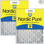 Nordic Pure 16x24x4 Pleated MERV 10 Air Filters 2 Pack by NordicPure