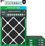 Filterbuy 17x25x1 Air Filter MERV 10 Odor & Allergy Defense by Filterbuy