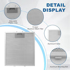 12" X 10.5" W10169961A Range Hood Filter Replacement by ENKTIK Fit - Image 3