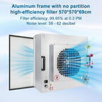 Professional HEPA Laminar Flow Hood, H14 High Efficiency Filter, 22.6x22.6x10.2 - Image 4