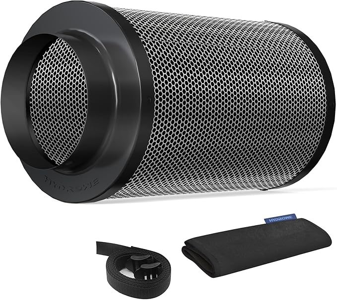 Air Carbon Filter 6 Inch, Smellines Control Removes 3X More Odors Contaminants. by HYDROWE