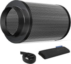 Air Carbon Filter 4 Inch, Smellines Control Removes 3X More Odors Contaminants. by HYDROWE