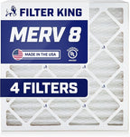 Filter King 19.75x35.75x1 Air Filter | 4-PACK | MERV 8 HVAC Pleated A/C Furnace by FilterKing