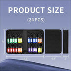 Portable Zippered Key Case, Organizer Waterproof Key Binder
