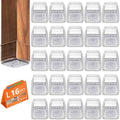 16pcs Square Chair Leg Floor Protectors, Furniture Pads