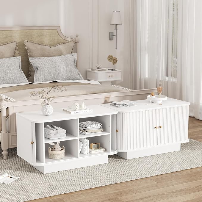 Fluted Shoe Storage Bench, Mud Room Benches - Image 6