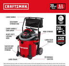 CRAFTSMAN CMXEVBE17656 20 Gallon 6.5 Peak HP Wet Dry Vac - Image 2
