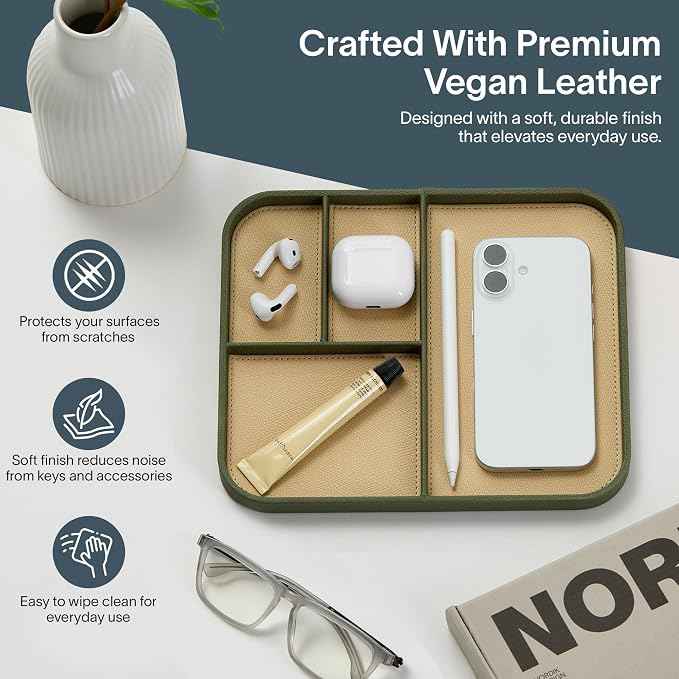Nordik Leather Valet Tray