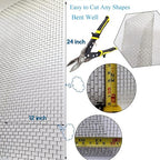 2PACK 304 Pretty Sturdy 12” X 24”, 5 Mesh Wire Mesh Screen, Stainless Screen - Image 4