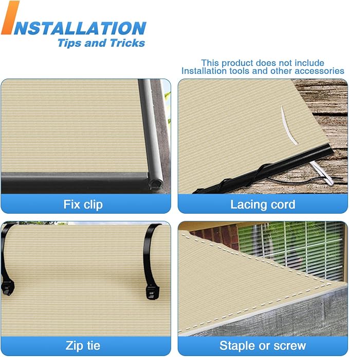 TANG Sun Shade Fabric Roll 8'x85' Shade Cloth - Image 5