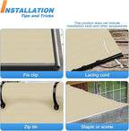 TANG Sun Shade Fabric Roll 8'x45' Shade Cloth - Image 5