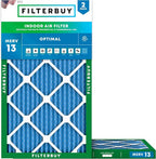 Filterbuy 24x36x1 Air Filter MERV 13 Optimal Smoke & Allergy Defense, by Filterbuy