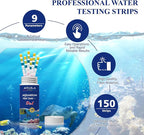 Aquarium Water Test Kit 9-in-1, Aquarium Ammonia Test Strips - Image 3