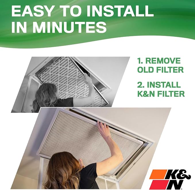 K&N 12X24X1 HVAC Furnace Air Filter, Lasts a Lifetime, Merv 13, the Last HVAC - Image 5