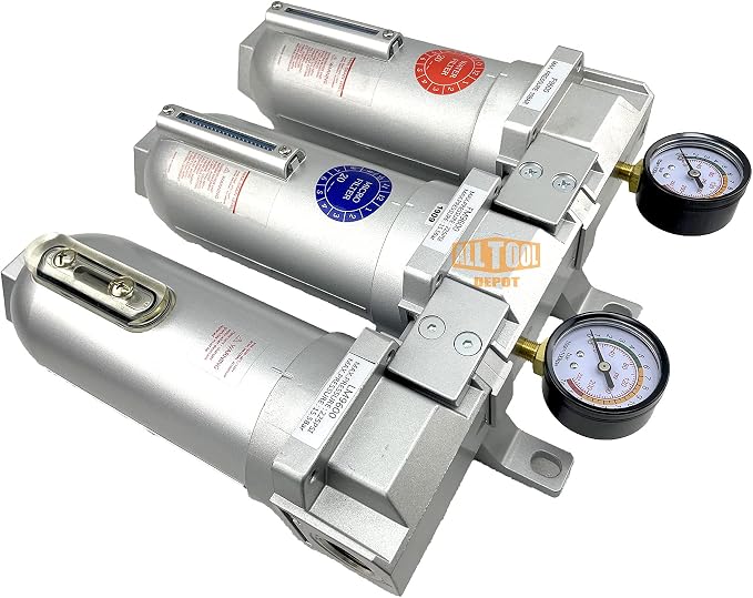 1" NPT SUPER DUTY Industrial Grade 3 Stages Filter Coalescing Desiccant Dryer - Image 4