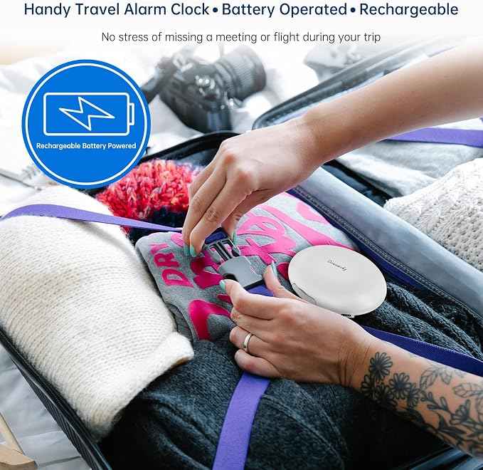 DreamSky Vibrating Alarm Clock for Heavy Sleepers