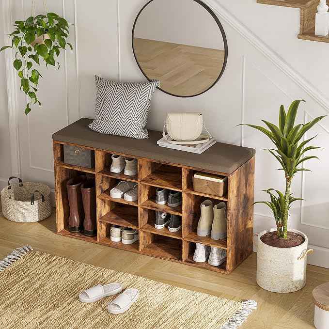 DINZI LVJ Shoe Storage Bench