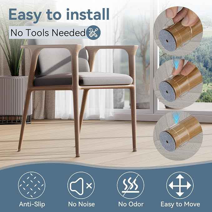 24PCS Extra Small Silicone Chair Leg Floor Protectors