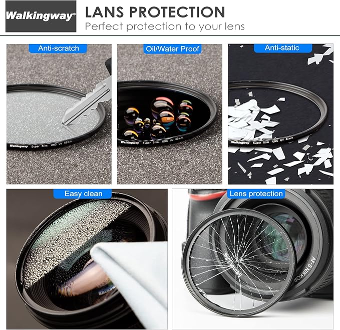 Walking Way 52mm MC UV Protection Filter 32 Layer Multi Coating Ultraviolet UV - Image 4