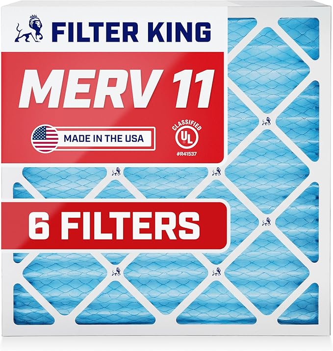 Filter King 16.25x21.5x1 Air Filter | 6-PACK | MERV 11 HVAC Pleated A/C Furnace by FilterKing