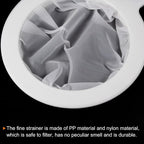 PATIKIL 9"x6" Food Filter Strainer, 200 Mesh, Polypropylene, 235 x 145 mm / 9.3 - Image 4