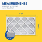 Aerostar 16x25x2 MERV 13 Pleated Air Filter, AC Furnace Air Filter, 12 Pack - Image 2