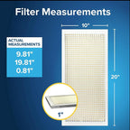 Filtrete 10x20x1 Air Filter, MPR 300, MERV 5, Clean Living Basic Dust 3-Month - Image 2