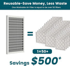 12x20x1 Air Filter-MERV 8, Washable & Reusable Electrostatic Air Filter - Image 2