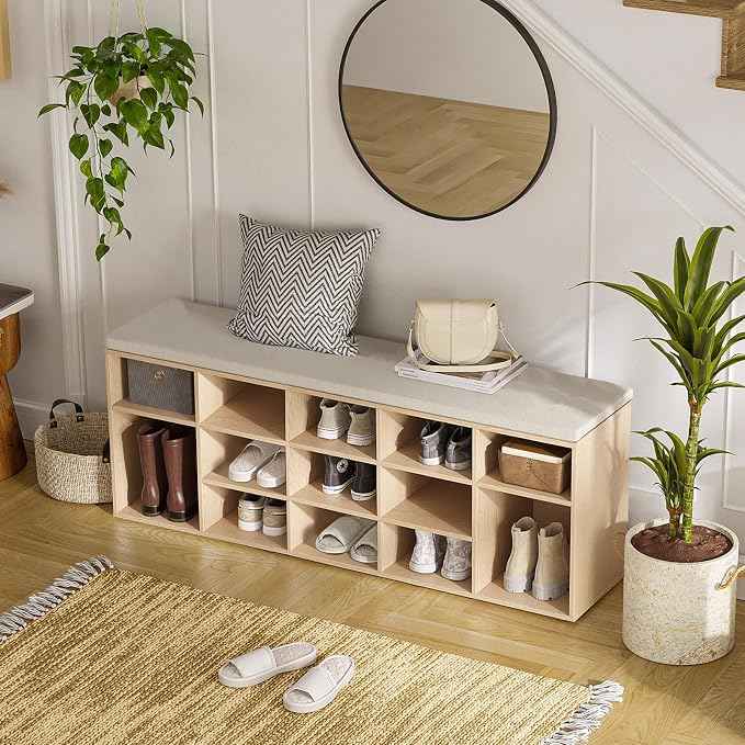 DINZI LVJ Shoe Storage Bench