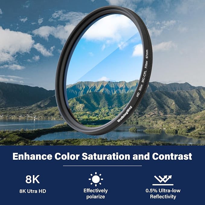 Walking Way 37mm Circular Polarizing Filter Ultra-Slim MC CPL Filter Optical - Image 5