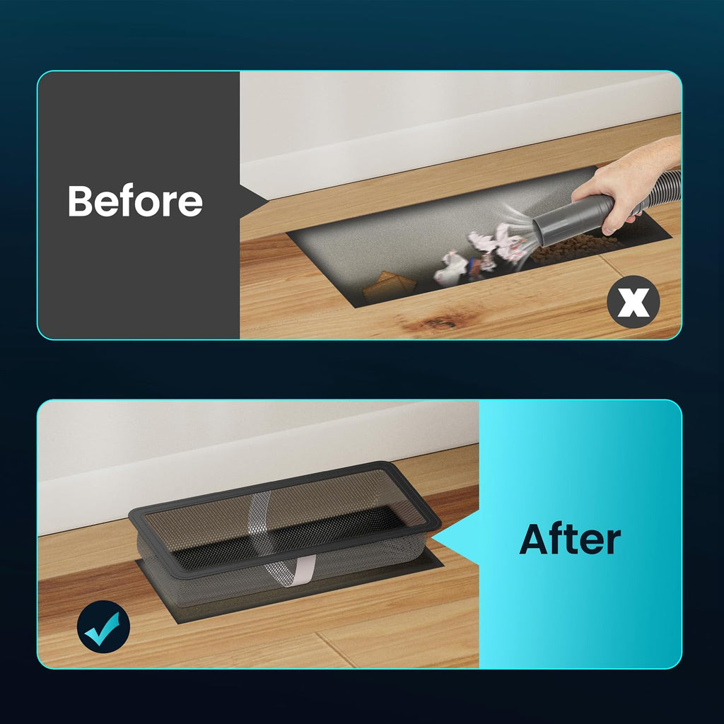 6 Pack Floor Register Cover Trap, HG Power 4 x 10 Inch Floor Vent