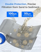 Waterdrop Mega Spin Down Sediment Filter, Upgraded Reusable Backwash Whole - Image 5