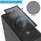 280x140mm PC Case Dust Mesh Filter, Magnetic Frame Computer Fan Dust Mesh PC - Image 4