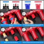 TAILONZ PNEUMATIC 0-150PSI 1/2 Inch NPT Aluminum Alloy Industrial Grade Three - Image 6