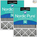 Nordic Pure 20x25x5 Honeywell Replacement Air Filters MERV 14 Plus Carbon 2 Pack by NordicPure