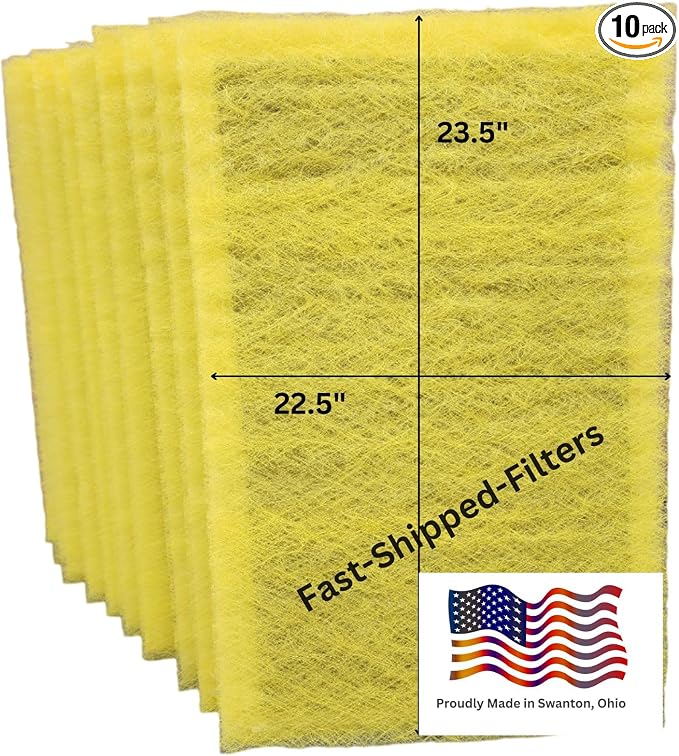 Fast-Shipped-Filters 10 Pack 25x25 Replacement Filter Pads Compatible by Unknown