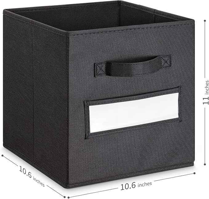 artsdi Fabric storage cubes 11 Inch Cube Storage Bin, Cube storage